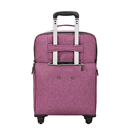 Biaggi Luggage Lift Off Expandable Under-Seater to Carry-on, Purple