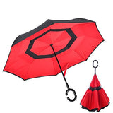 HOMEE Creative reverse rain and rain umbrella double car male businessman long handle reverse
