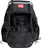 Rawlings R500 Series Baseball/Softball Backpack, Black