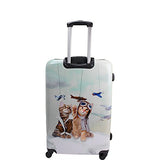 Chariot 3- Piece Lightweight Spinner Carry-On Upright Suitcase, Cat Pilots