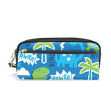 Colourlife Dinosaur Animal Pattern Pu Leather Pencil Case Holder Pouch Makeup Bags For Boys Girls