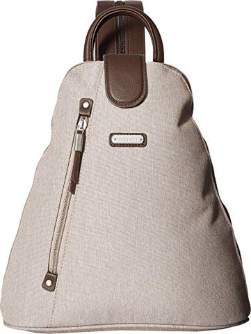 Baggallini Women's Metro Backpack with RFID Phone Wristlet Sand One Size