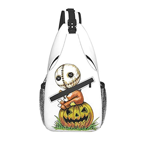 Sam Trick Or Treat Casual Messenger Bag Shoulder Bag Small Body Large Capacity Backpack Travel and Hiking Fashion Shoulder Bag