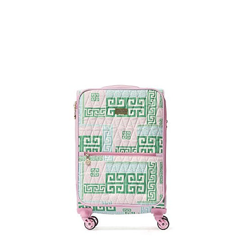 Macbeth Women'S Prepset 21In Rolling Luggage Suitcase Pink, Green