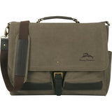Tommy Bahama Luggage Big Island 17 Inch Messenger Bag, Olive/Dark Brown, One Size