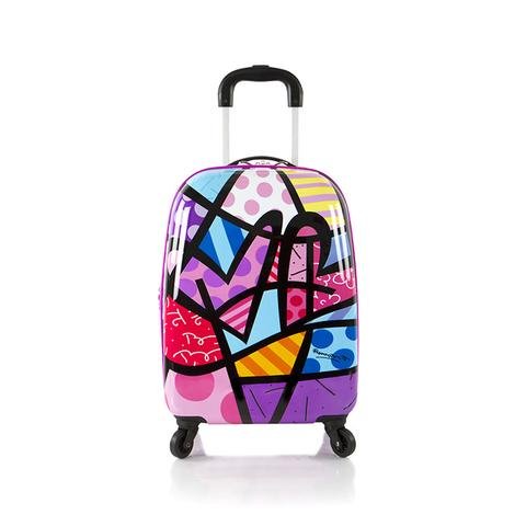 Heys America Unisex Britto Tween Spinner Purple Hearts Luggage