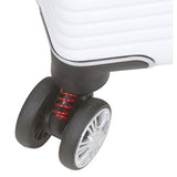 Dejuno Ashford 3-Pc Hardside Spinner Tsa Combination Lock Luggage Set, White