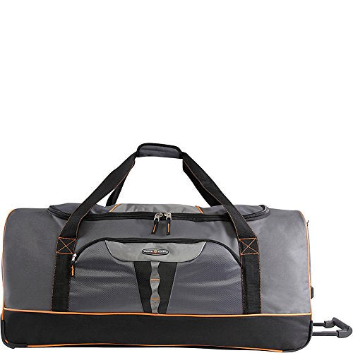 Pacific Coast 35" Extra Large Bag Rolling Duffel, Grey, One Size