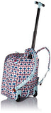 Vera Bradley Lighten Up Large Rolling Backpack, Polyester, Water Geo