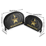 Gltiosr Musical Hamilton Star Logo Womens Shell Portable Travel Toiletry Bags Clutch Pouch Cosmetic