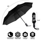 Keep Calm And Love Gators Umbrellas Windproof Folding Umbrella Uv Protection Sun Umbrella For Rain - Light-Weight, Strong, Compact With & Easy Auto Open/Close Button