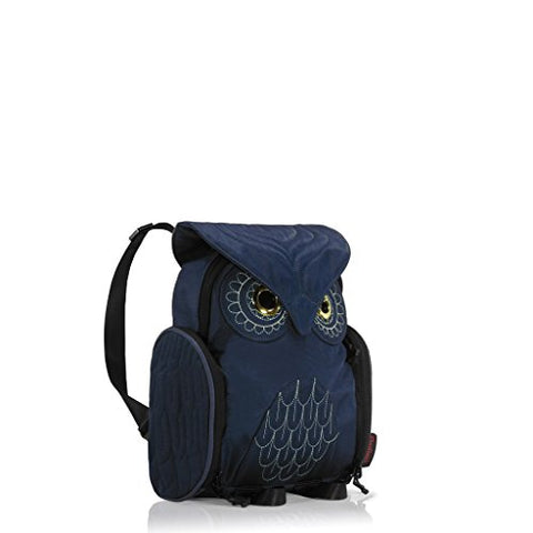 Darling'S Owl Water Resistant Lightweight Backpack - Small - Navy Blue