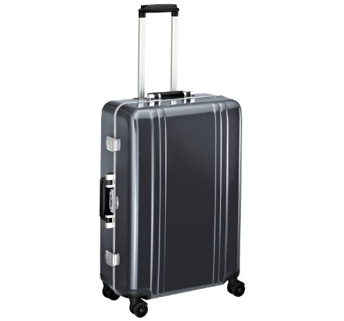 Zero Halliburton Classic Polycarbonate 26 Inch 4 Wheel Spinner Travel Case, Gunmetal, One Size