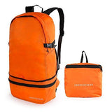 Crossgear Multipurpose Backpack/Waist Bag 2-In-1 Travel Backpack Packable Hiking Daypack CR-0908OG