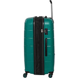 IT Luggage 29.5" Asteroid 8-Wheel Hardside Expandable Spinner, Rose Red