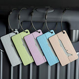 Carise New Brushed Aluminium Luggage Tags Suitcase Label Address ID Baggage Tag Travel