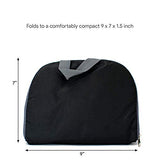 Miami CarryOn Travel Foldable Backpack/Daypack - Folds to a Compact 9 x 7 x 1.5 inches (Very Black)