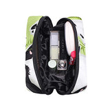 Makeup Organizer Cute Angry Panda Womens Zip Toiletry Bag Large Case Cosmetic Bags