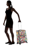 Lily Bloom Carry On Expandable Design Pattern Luggage With Spinner Wheels (20in, Bliss)