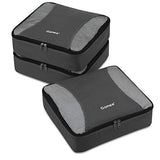 Gonex Packing Cubes 3 Set Travel Luggage Packing Organizers Pouches(Deep gray)