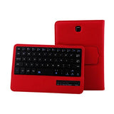 AutumnFall Folio Leather Case+Bluetooth Keyboard for Samsung GALAXY Tab S2 T710 (Red)