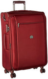 Delsey Luggage Montmartre+ 25 Inch Expandable Softside Spinner Suitcase, Bordeaux