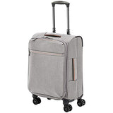 AmazonBasics Belltown Softside Luggage Spinner Suitcase Spinner - 21-Inch, Heather Grey