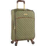Anne Klein 21" Expandable Softside Spinner Carryon Luggage, Olive Quilted