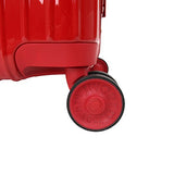 J World New York Nova Hardside 3 Piece Spinner Luggage Set, Red