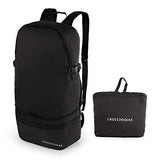 Cross Gear Multipurpose Backpack Waist Bag 2-In-1 Travel Packable Daypack 0908BK