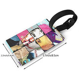 LuckyTagy David Bowie Classic Luggage Tag Initial Bag Tag Suitcase Tag Travel Bag