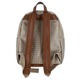 Tommy Hilfiger Womens Small Jacquard Backpack (Beige)