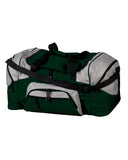 Port & Company Color Block Sport Duffel Bag, Hunter/Grey, One Size