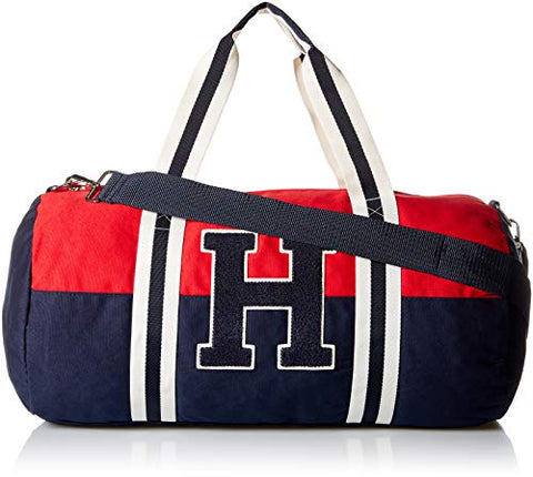Tommy Hilfiger Mens Duffle Bag Tommy Patriot Colorblock, apple Red/Navy