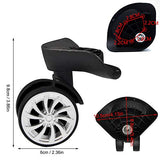 Estink Luggage Wheels, 1 Pair Travel Case Replacement With Freedom Rotate For Various Suitcase