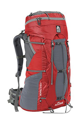 Granite Gear Men's Nimbus Trace 60 Backpack, Red/Moon Mist, Short