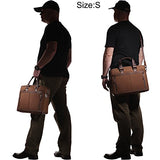 Banuce Waterproof Nylon Laptop Messenger Bag for Men 15.6 inch Business Work Tote Briefcase Slim