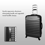 Ciao Luggage Voyager 3 Piece Hardside Spinner Suitcase Set Collection (Voyager Burgundy)