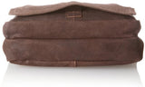 David King & Co. Full Flap Messenger Distressed, Cafe, One Size