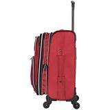 Kenneth Cole Reaction Lincoln Square 20" 1680d Polyester Expandable 4-Wheel Spinner Carry-on Luggage, Red