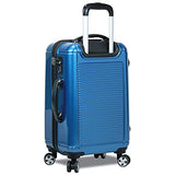 Dejuno Venture New Generation 3-Piece Hardside Spinner TSA Lock, Blue, One Size