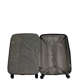 Chariot 20" Lightweight Spinner Carry-On Hardside Suitcase Luggage-Doggies, Black