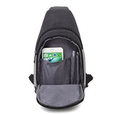 Coolbell Casual Bag Daypack Crossbody Bag Sling Bag With Adjustable Strap (Black)