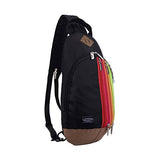 FakeFace Unisex Multipurpose Rainbow Zipper Casual Sport Travel Shoulder Cross Body Bag Sling