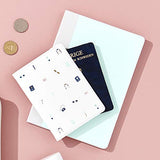 kikki.K Its About The Journey Designer Collection - PVC Passport Holder, Features Textured Saffiano Unique Design, Matching Cotton Lining, Measures 5.51" L x 3.94" W x 0.19" H