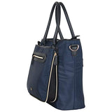 Kenneth Cole Reaction Women's Silky Polyester Top Zip 15" (RFID) Laptop Tote Navy One Size