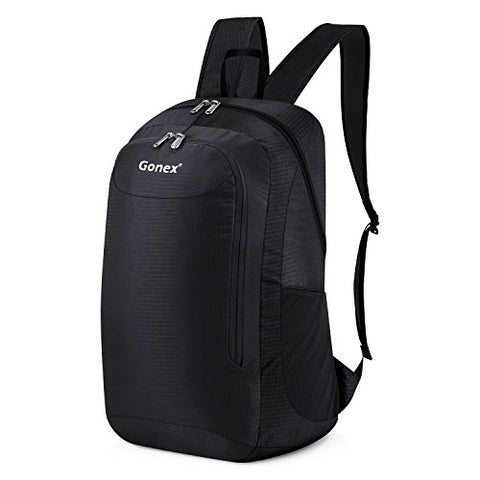 Gonex 28L Lightweight Packable Backpack Handy Travel Hiking Daypack(Black)