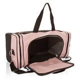 17" Womens Duffle Bag in Pink and Black