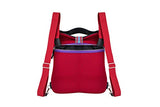 Vespa V-Stripes Tote Bag Black/Red