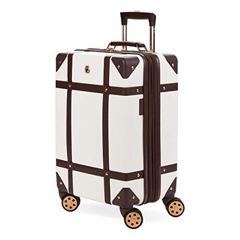 SwissGear 7739 Trunk, Hardside Spinner Luggage, Carry-On - White